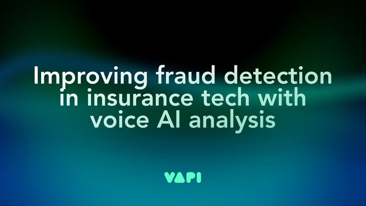 Improving fraud detection in insurance tech with voice AI analysis